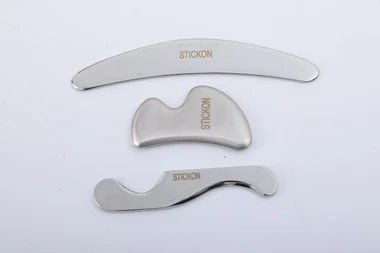 3 in 1 Stainless Steel Muscle Scraper Tools Set, Gua Sha Scraping (STICKON-37), view 2