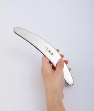 Gua Sha Stainless Steel 2 Pack Metal Muscle Scraper Tools Set (STICKON-36), view 6