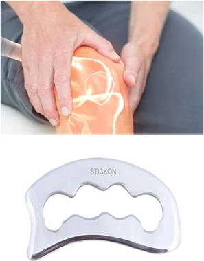 Gua Sha Massage Tool Stainless Steel Gua Sha Scraping Massage Tools (STICKON-33), view 2
