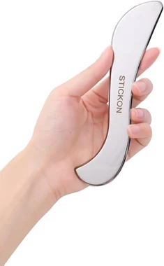 Stainless Stee Gua Sha Set 2 in 1, Scraping Massage Tools Kit & IASTM (STICKON-52), view 2